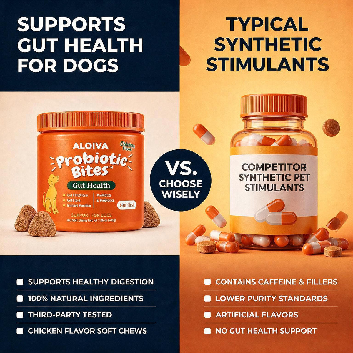 ALOIVA PROBIOTIC BITES FOR A HEALTHIER, HAPPIER GUT